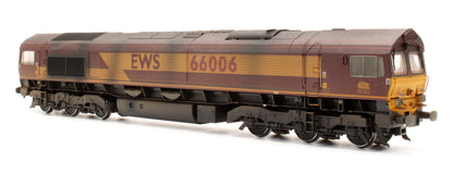 Pre-Owned 32-725 Class 66006 EWS Diesel Locomotive - Renumbered - DCC Fitted - Custom Weathered