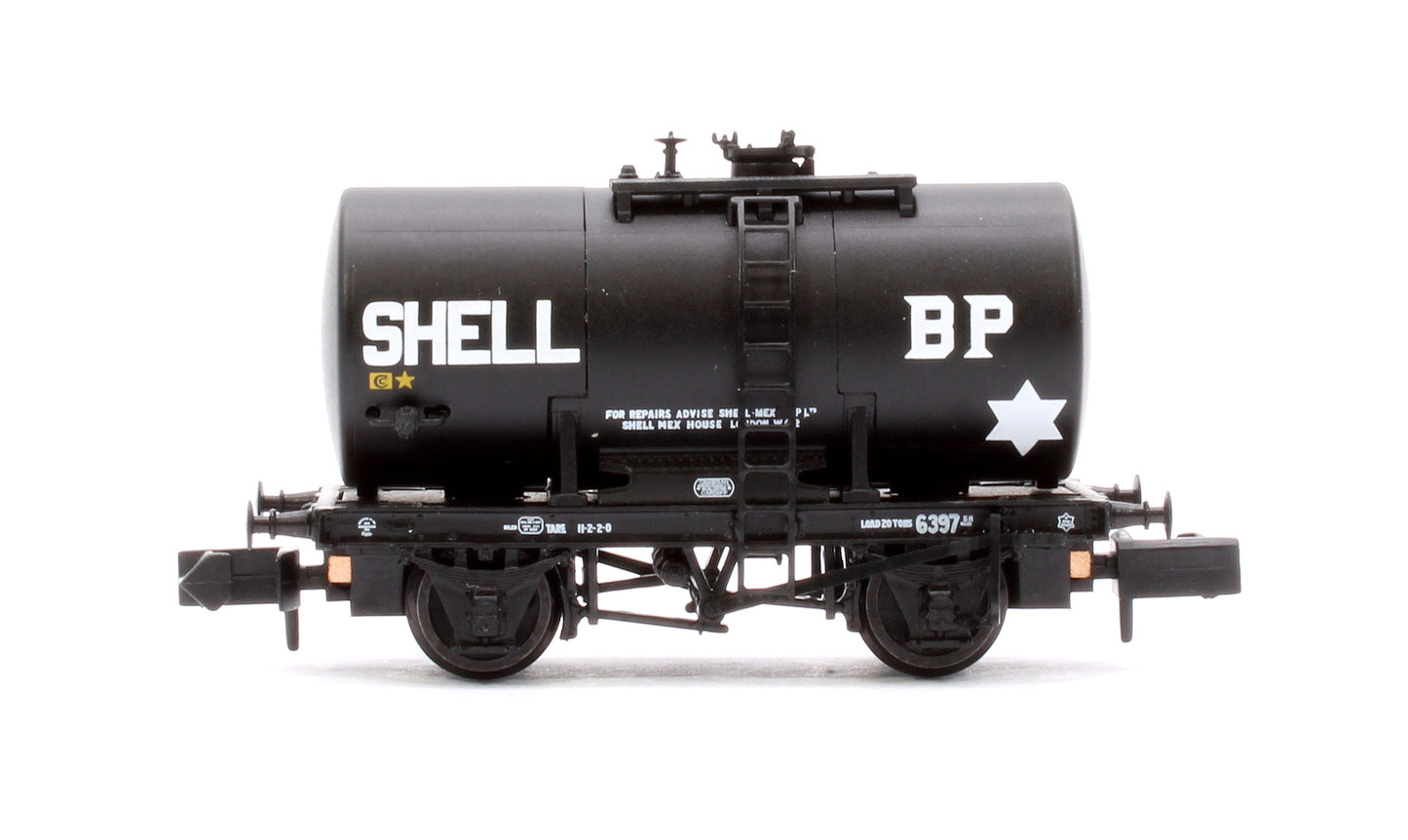 20T Anchor-Mounted Tank Wagon 'Shell/BP' Black No. 6397