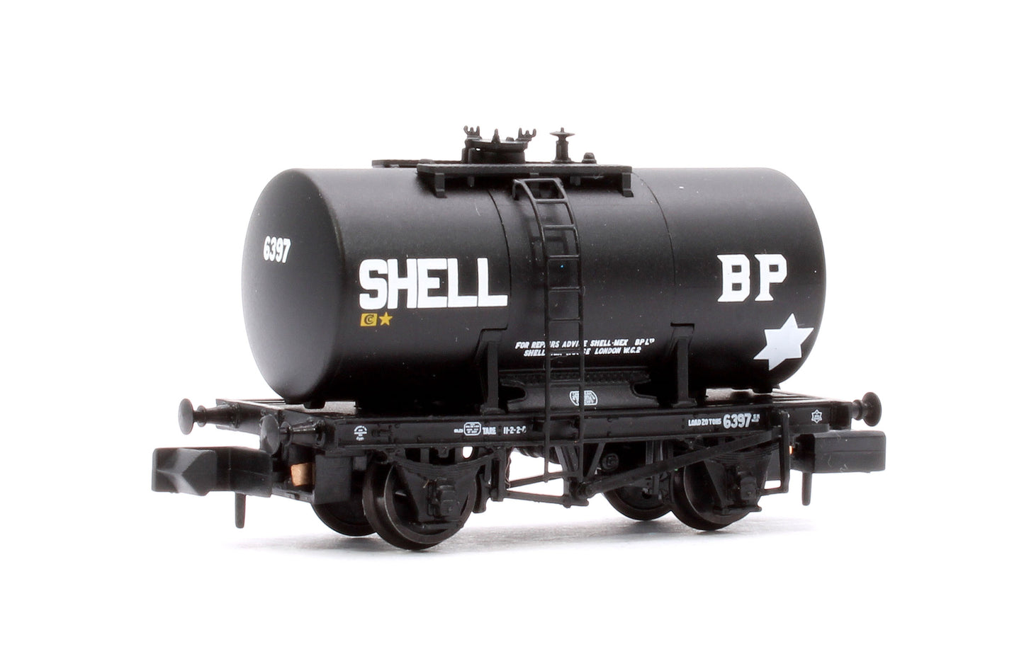 20T Anchor-Mounted Tank Wagon 'Shell/BP' Black No. 6397