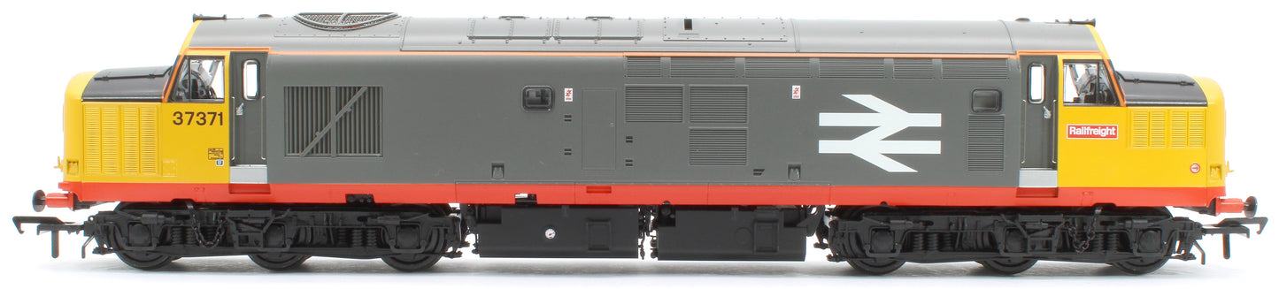 Pre-Owned 35-305 Class 37/0 Centre Headcode 37371 BR Railfeight (Red Stripe) Diesel Locomotive - DCC Fitted