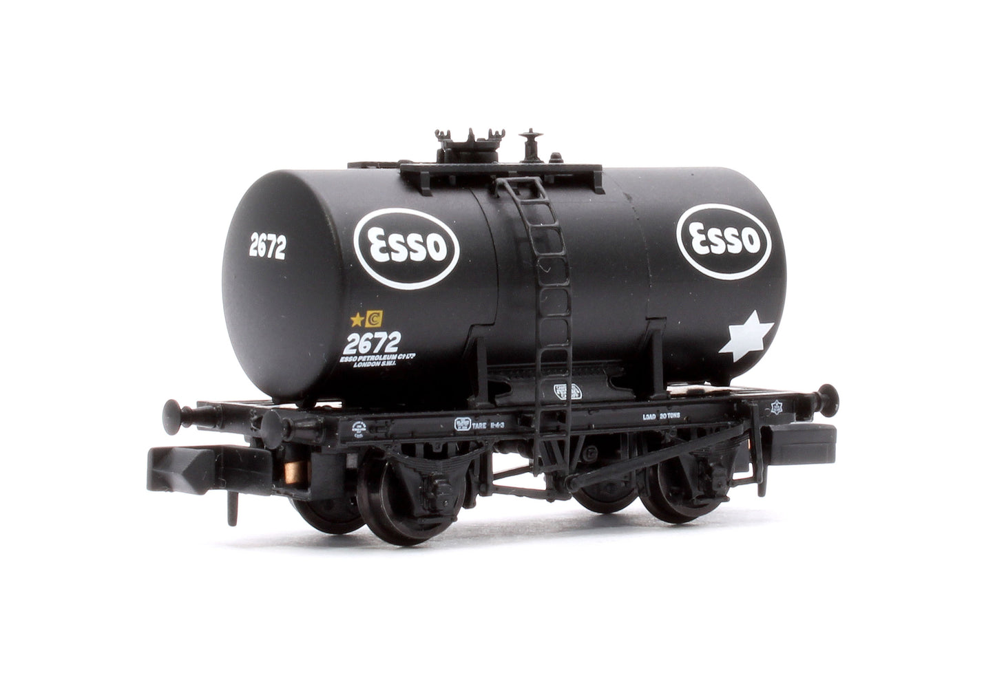 20T Anchor-Mounted Tank Wagon 'Esso' Black No. 2672