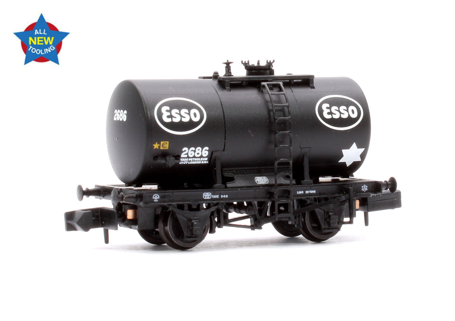 20T Anchor-Mounted Tank Wagon 'Esso' Black No. 2686