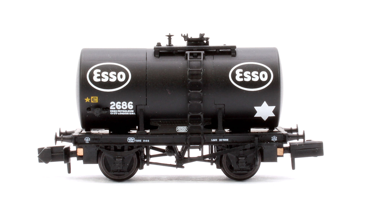 20T Anchor-Mounted Tank Wagon 'Esso' Black No. 2686