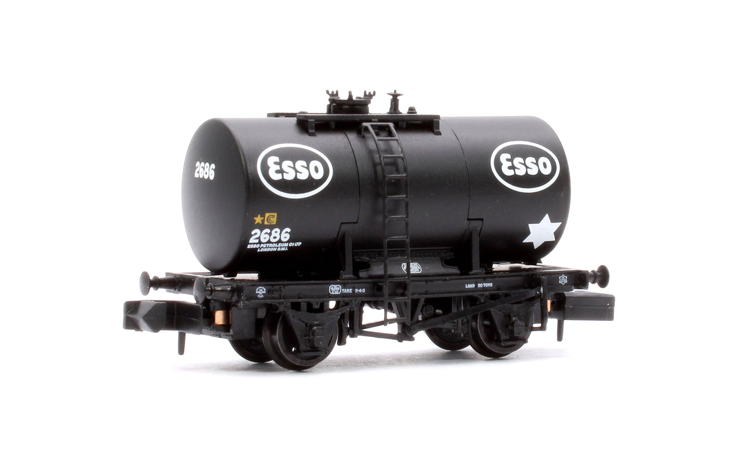 20T Anchor-Mounted Tank Wagon 'Esso' Black No. 2686