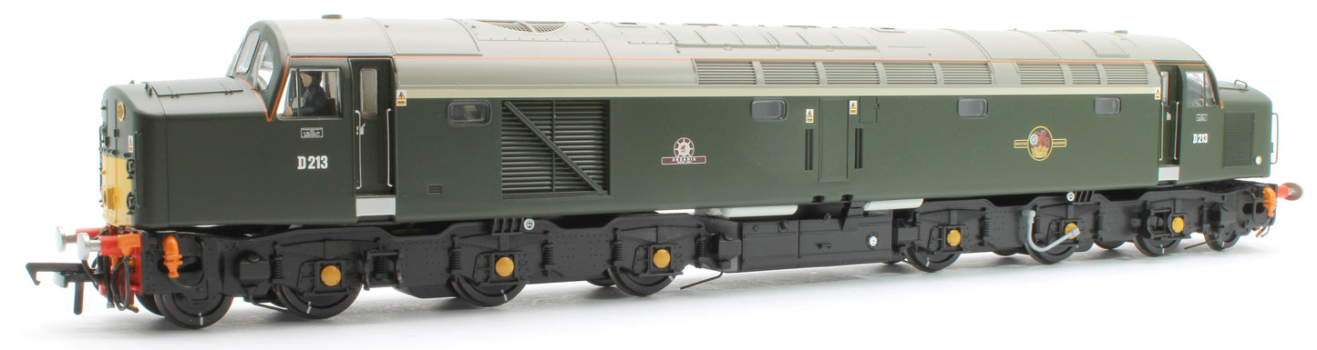 Class 40 Disc Headcode D213 'Andania' BR Green (Small Yellow Panels) Diesel Locomotive - DCC Sound