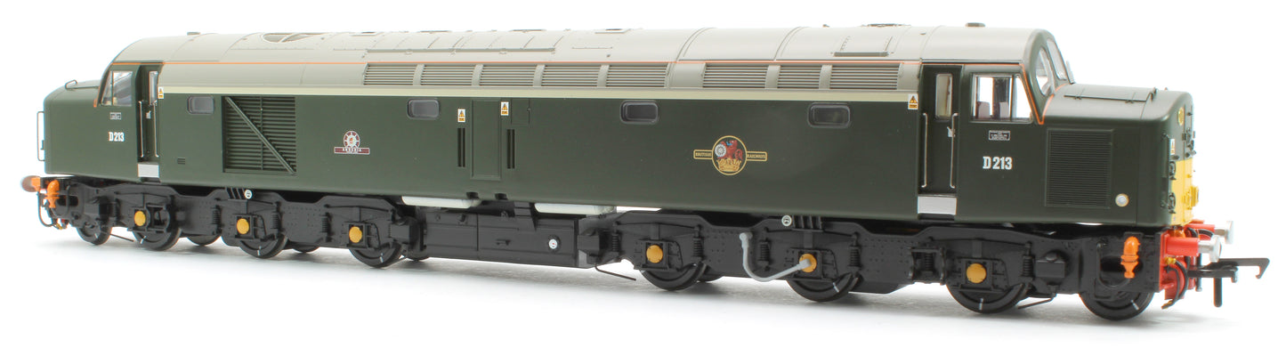 Class 40 Disc Headcode D213 'Andania' BR Green (Small Yellow Panels) Diesel Locomotive - DCC Sound