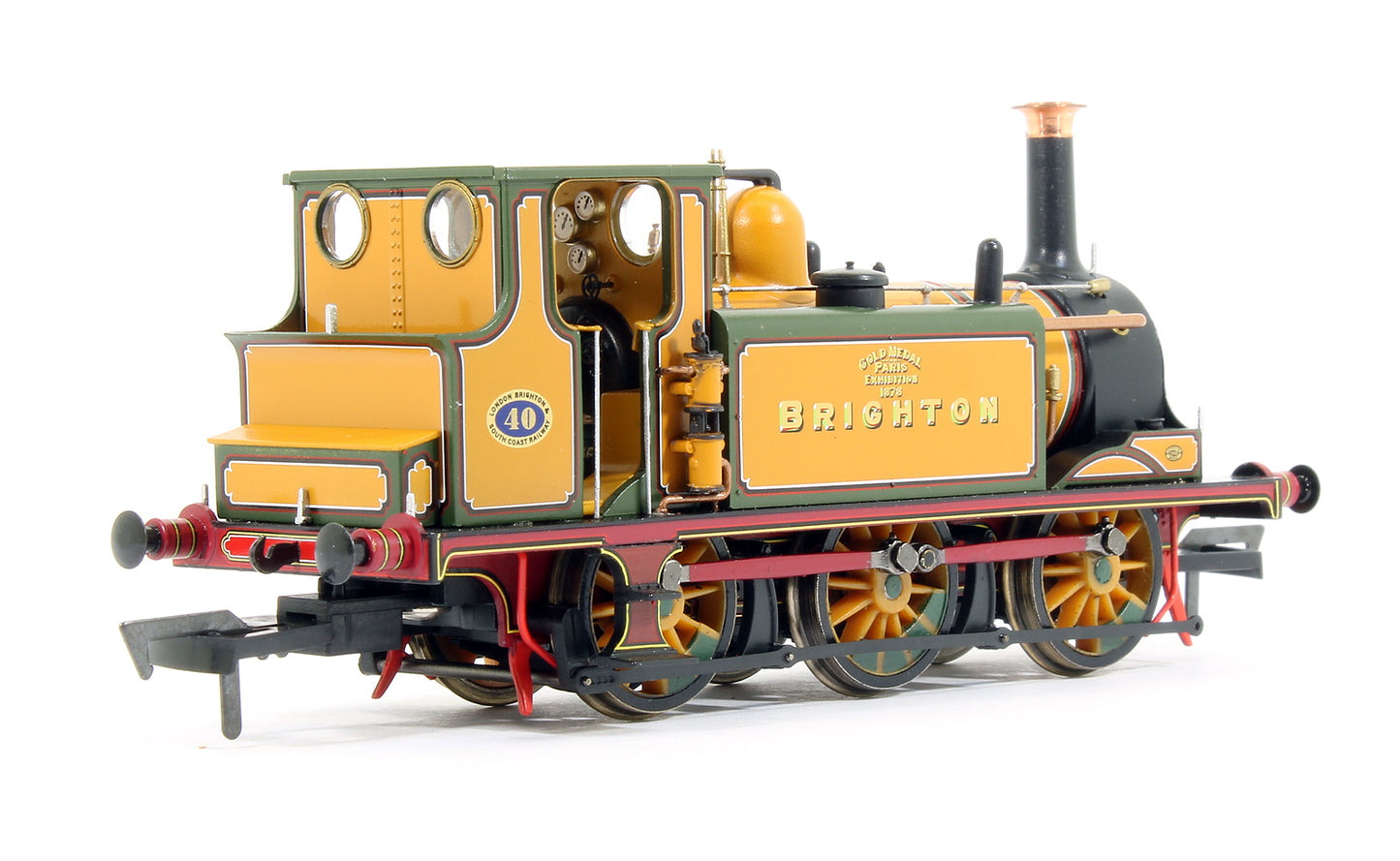 Pre-Owned Stroudley Terrier A1 Class LBSC Stroudley Improved Engine Green Brighton Gold 0-6-0 Tank Locomotive