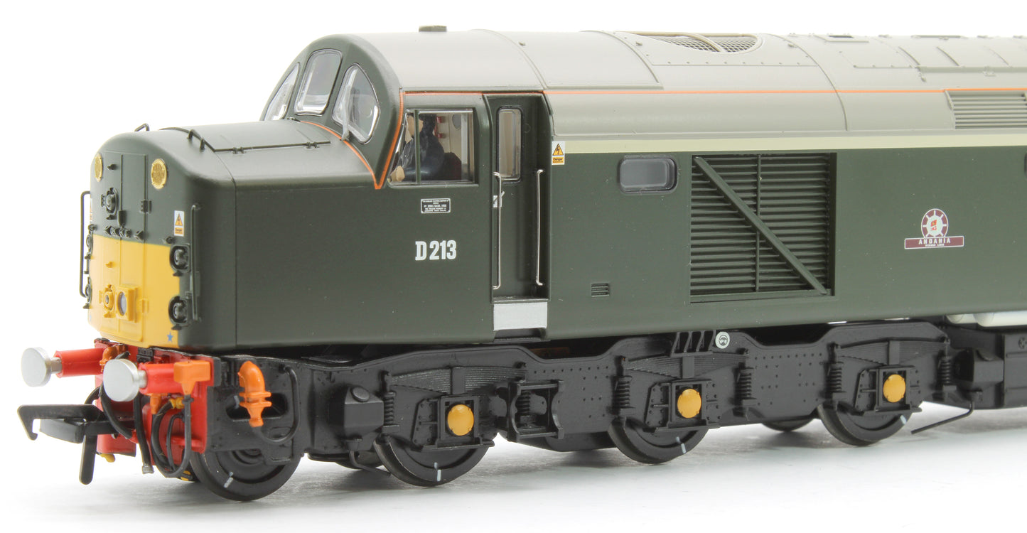 Class 40 Disc Headcode D213 'Andania' BR Green (Small Yellow Panels) Diesel Locomotive - DCC Sound