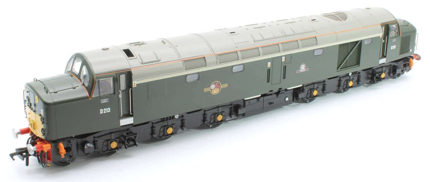 Class 40 Disc Headcode D213 'Andania' BR Green (Small Yellow Panels) Diesel Locomotive - DCC Sound