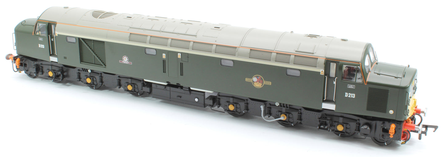 Class 40 Disc Headcode D213 'Andania' BR Green (Small Yellow Panels) Diesel Locomotive - DCC Sound