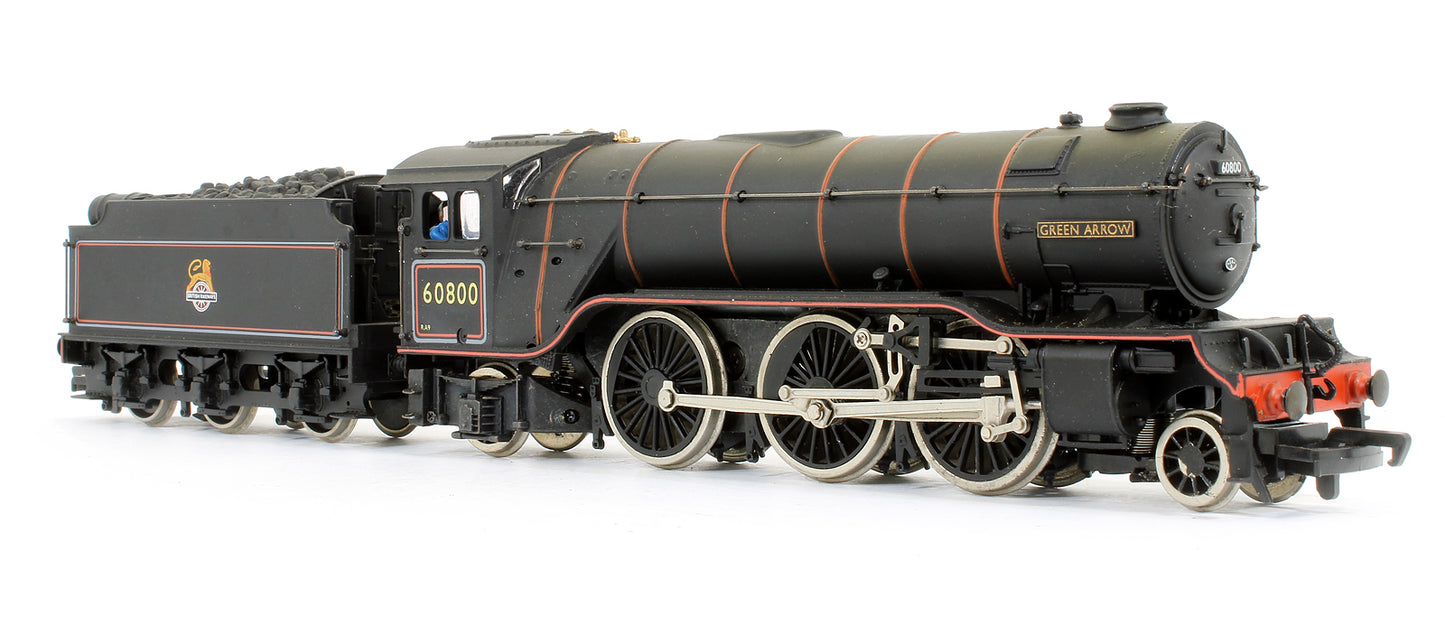 Pre-Owned V2 60800 'Green Arrow' BR Lined Black Early Emblem Steam Locomotive