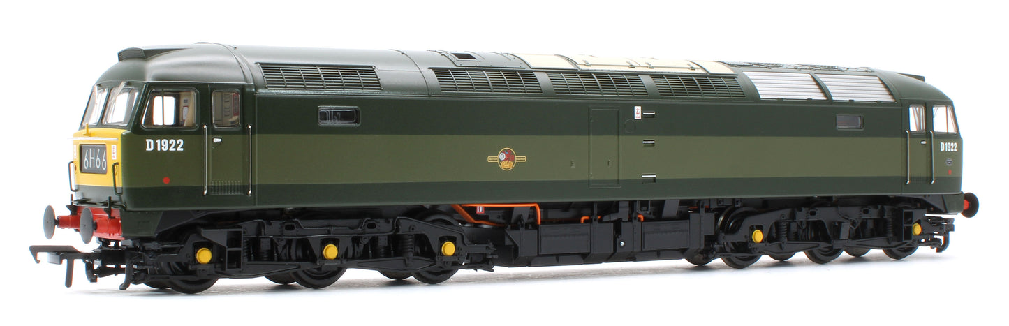 35-410ASF Class 47/0 D1922 BR Two-Tone Green (Small Yellow Panels) Diesel Locomotive - DCC Sound