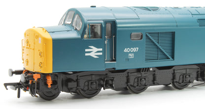 Class 40 Disc Headcode 40097 BR Blue Diesel Locomotive - DCC Sound