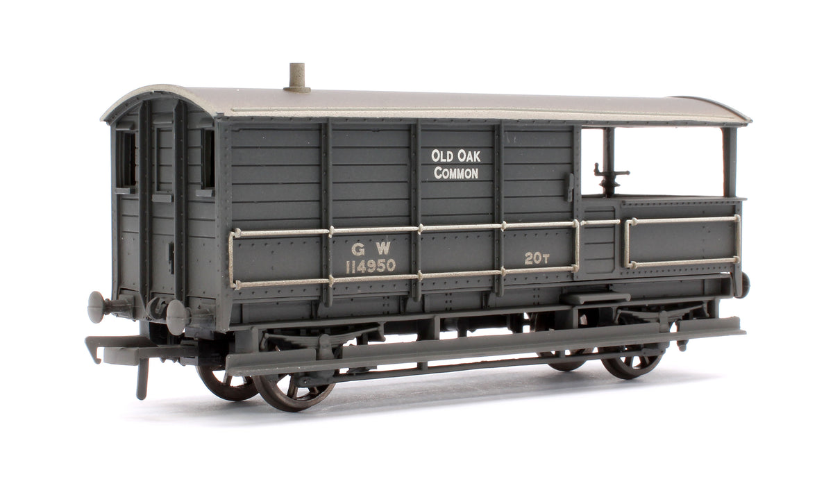 Pre-Owned 20 Ton GWR Grey Toad Brake Van - Old Oak Common '114950' - Weathered