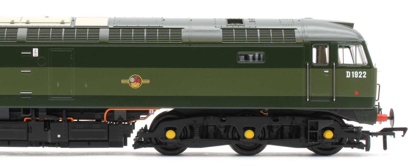 35-410ASFX Class 47/0 D1922 BR Two-Tone Green (Small Yellow Panels) Diesel Locomotive - DCC Sound Deluxe