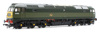 35-410BSFX Class 47/0 D1940 BR Two-Tone Green (Small Yellow Panels) Diesel Locomotive - DCC Sound Deluxe