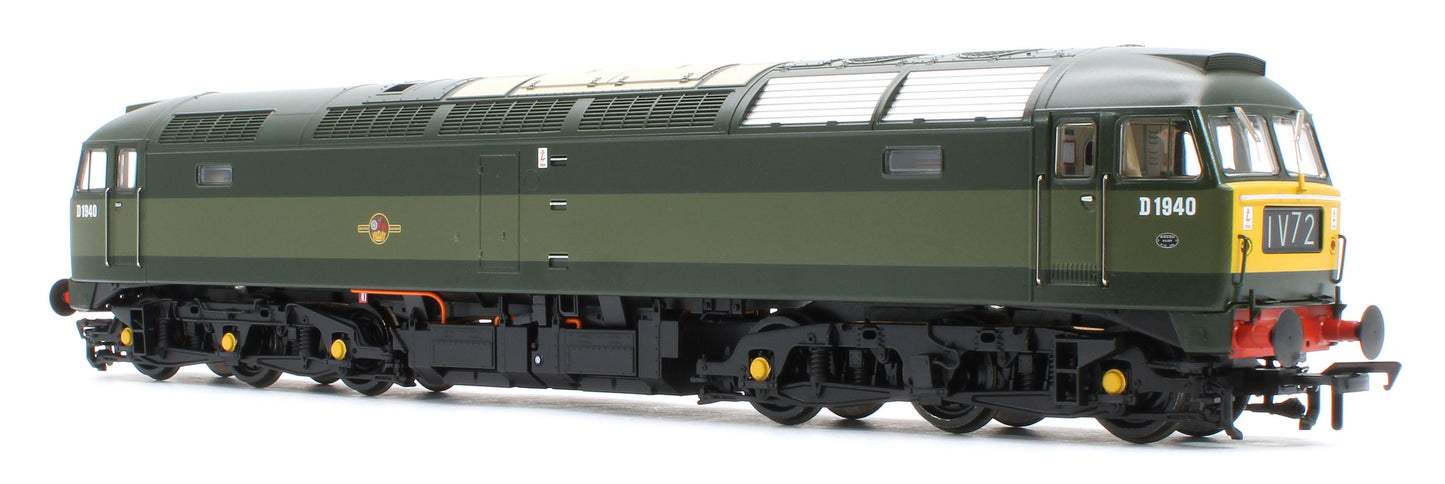 35-410BSFX Class 47/0 D1940 BR Two-Tone Green (Small Yellow Panels) Diesel Locomotive - DCC Sound Deluxe