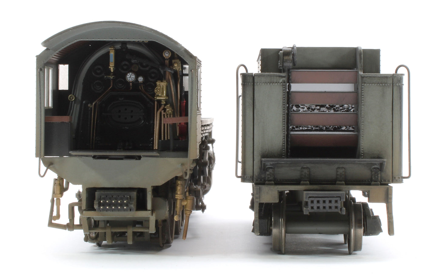 Bespoke Weathered 926502 USATC S160 2-8-0 LMS Wartime Dark Grey U.S.A on Tender No.2415 Steam Locomotive - DCC Sound & Deluxe Weathered