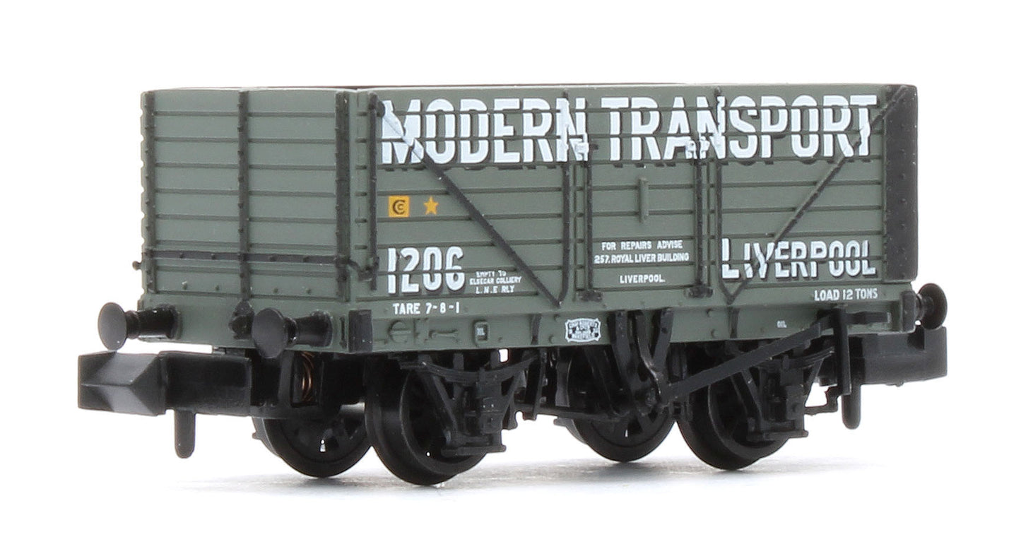377-129 8 Plank Wagon End Door 'Modern Transport Liverpool' Grey No.1206