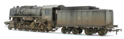 Bespoke Weathered 926002 USATC S160 2-8-0 LMS Wartime Dark Grey U.S.A on Tender No.2415 Steam Locomotive - Deluxe Weathered