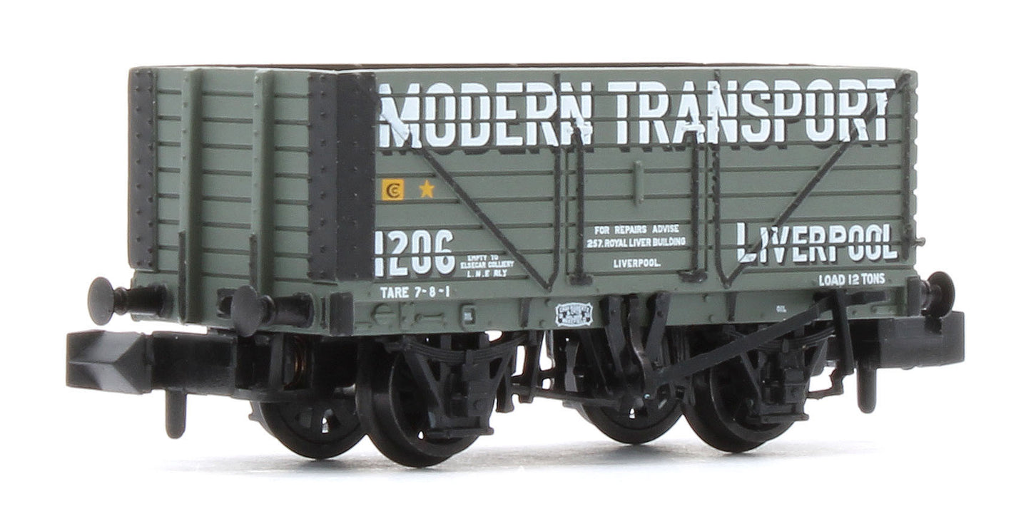 377-129 8 Plank Wagon End Door 'Modern Transport Liverpool' Grey No.1206