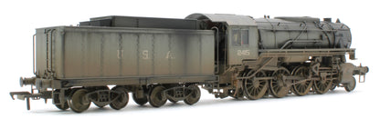 Bespoke Weathered 926502 USATC S160 2-8-0 LMS Wartime Dark Grey U.S.A on Tender No.2415 Steam Locomotive - DCC Sound & Deluxe Weathered