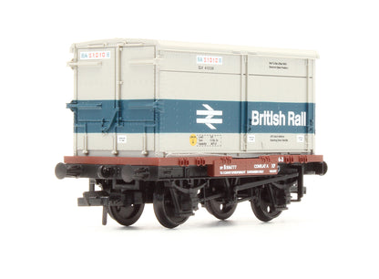 Pre-Owned BR Conflat A Wagon BR Bauxite (Late) With BA Container 'British Rail' - Exclusive Edition