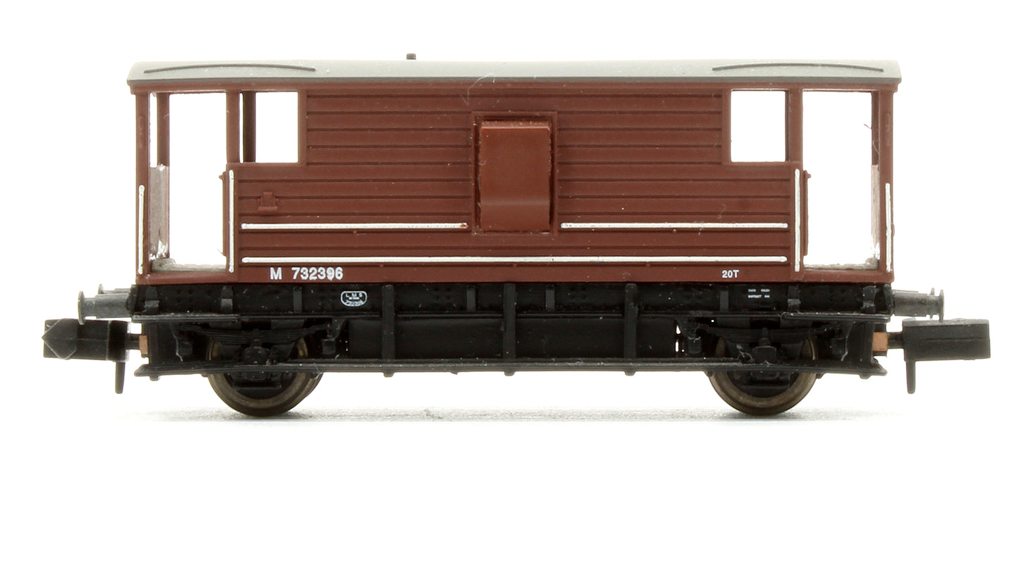 Pre-Owned 377-300 20T EX-LMS Brake Van BR (M) Bauxite 'M732396'