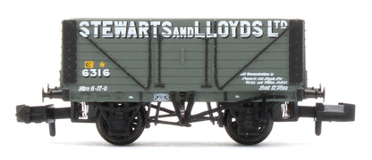 377-150C 8 Plank Wagon Fixed Ends 'Stewarts & Lloyds Ltd' Grey No.6316
