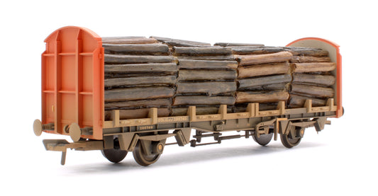 Pre-Owned 38-300A OTA Timber Carrier Wagon Railfreight With Lumber Load - Weathered
