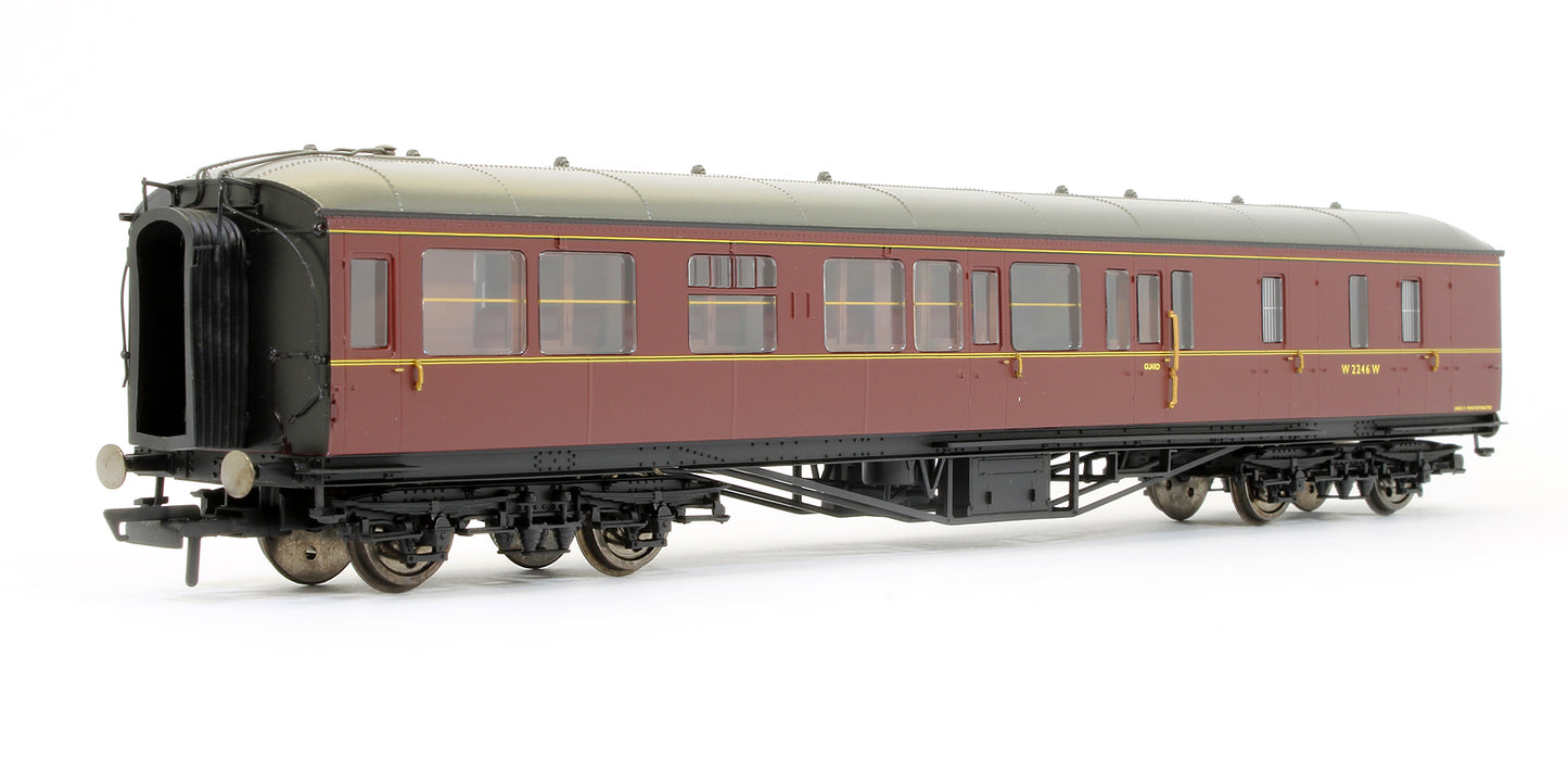 Pre-Owned BR Maroon Hawksworth Brake 3rd Class Coach 'W2246W'