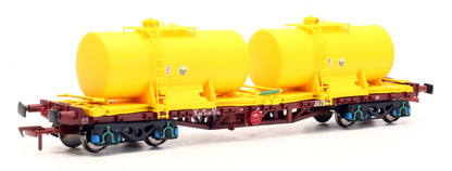Pre-Owned IRM1080-WS CIE/IR 42ft Bogie Flat Wagon Weedspray Train - Set of 3