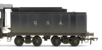 Bespoke Weathered 926001 USATC S160 2-8-0 GWR Wartime Black U.S.A on Tender No.1604 Steam Locomotive - Deluxe Weathered