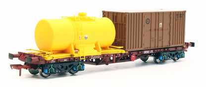 Pre-Owned IRM1080-WS CIE/IR 42ft Bogie Flat Wagon Weedspray Train - Set of 3