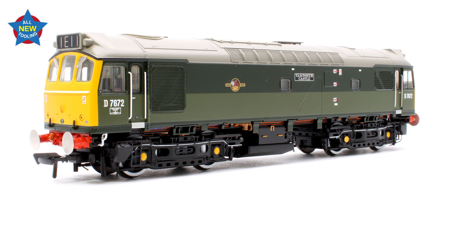 Pre-Owned Class 25/3 D7672 'Tamworth Castle' BR Two-Tone Green (Full Yellow Ends) Diesel Locomotive