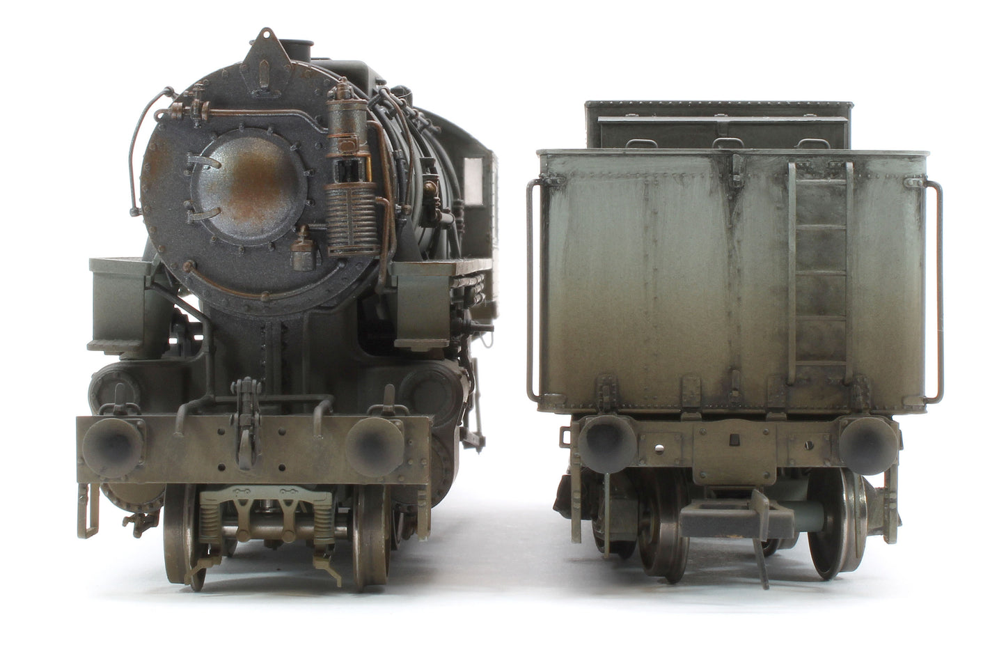 Bespoke Weathered 926503 USATC S160 2-8-0 LNER Wartime Light Grey U.S.A on Tender No.1712 Steam Locomotive - DCC Sound & Deluxe Weathered