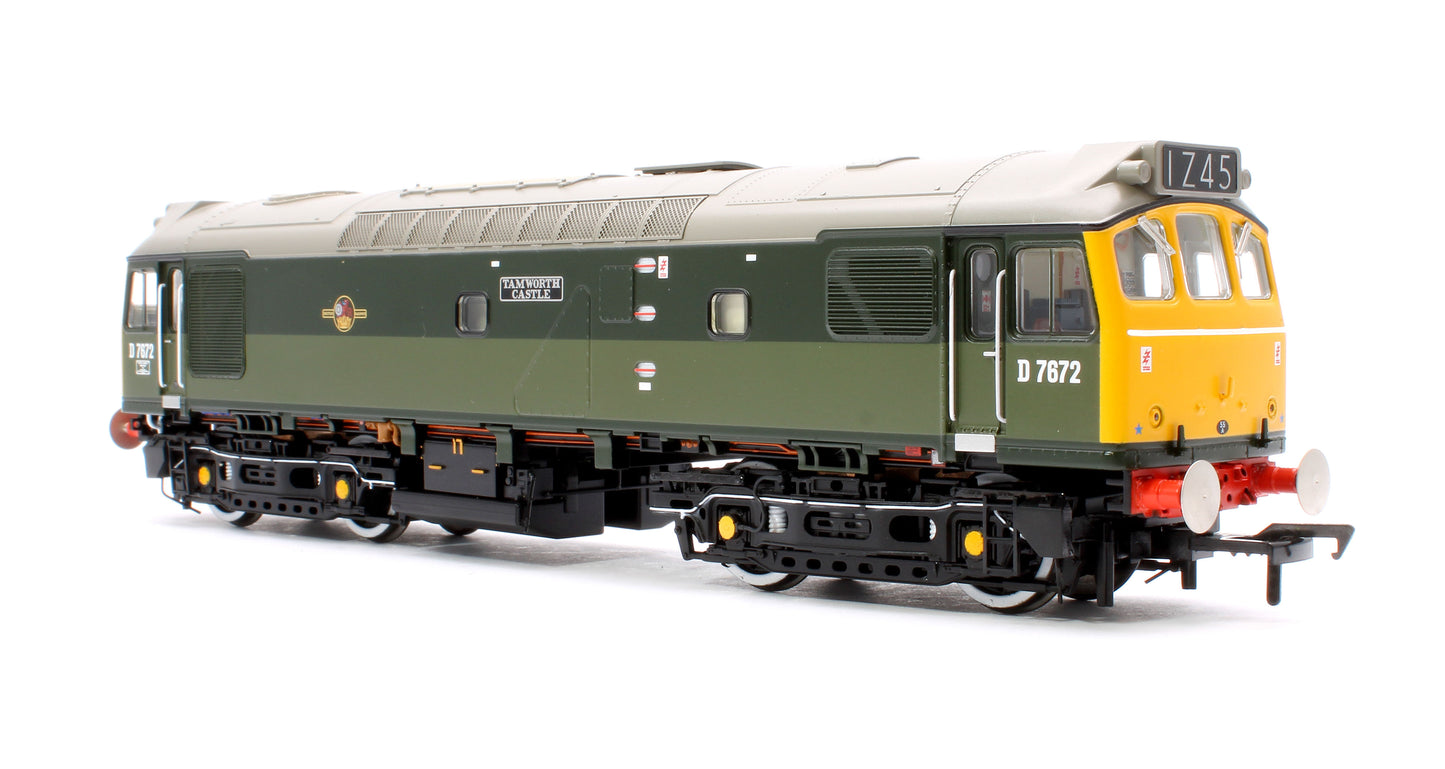 Class 25/3 D7672 'Tamworth Castle' BR Two-Tone Green (Full Yellow Ends) Diesel Locomotive