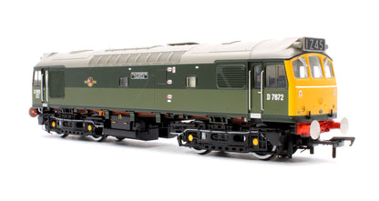 Class 25/3 D7672 'Tamworth Castle' BR Two-Tone Green (Full Yellow Ends) - DCC Sound