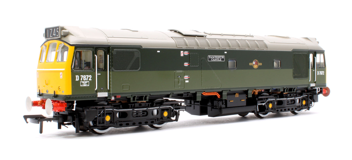 Class 25/3 D7672 'Tamworth Castle' BR Two-Tone Green (Full Yellow Ends) - DCC Sound