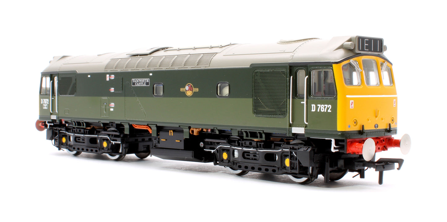 Class 25/3 D7672 'Tamworth Castle' BR Two-Tone Green (Full Yellow Ends) - DCC Sound Deluxe