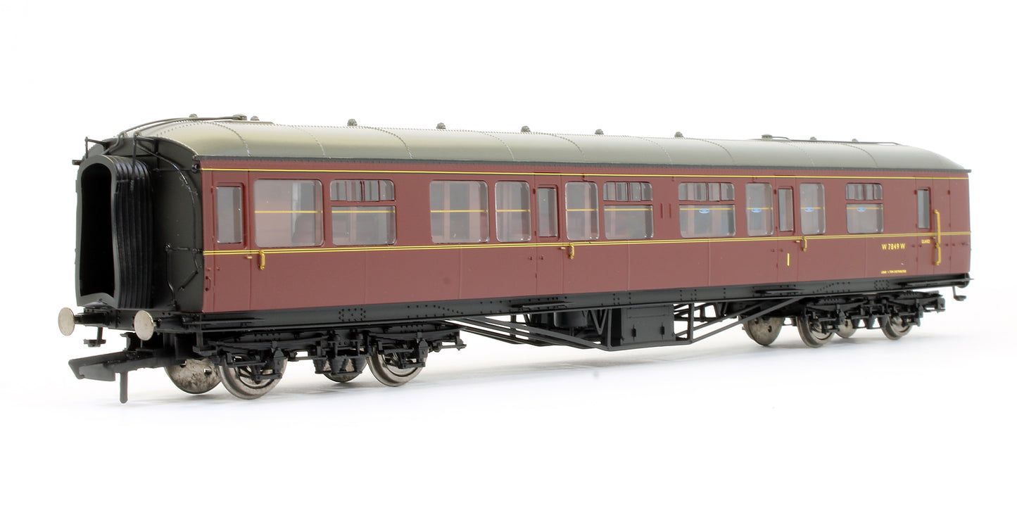 Pre-Owned BR Maroon Hawksworth Composite Brake Coach 'W7849W'