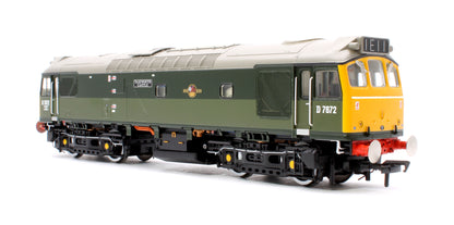 Class 25/3 D7672 'Tamworth Castle' BR Two-Tone Green (Full Yellow Ends) - DCC Sound