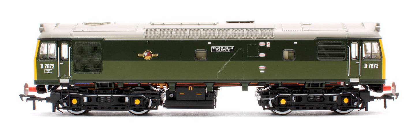 Class 25/3 D7672 'Tamworth Castle' BR Two-Tone Green (Full Yellow Ends) - DCC Sound