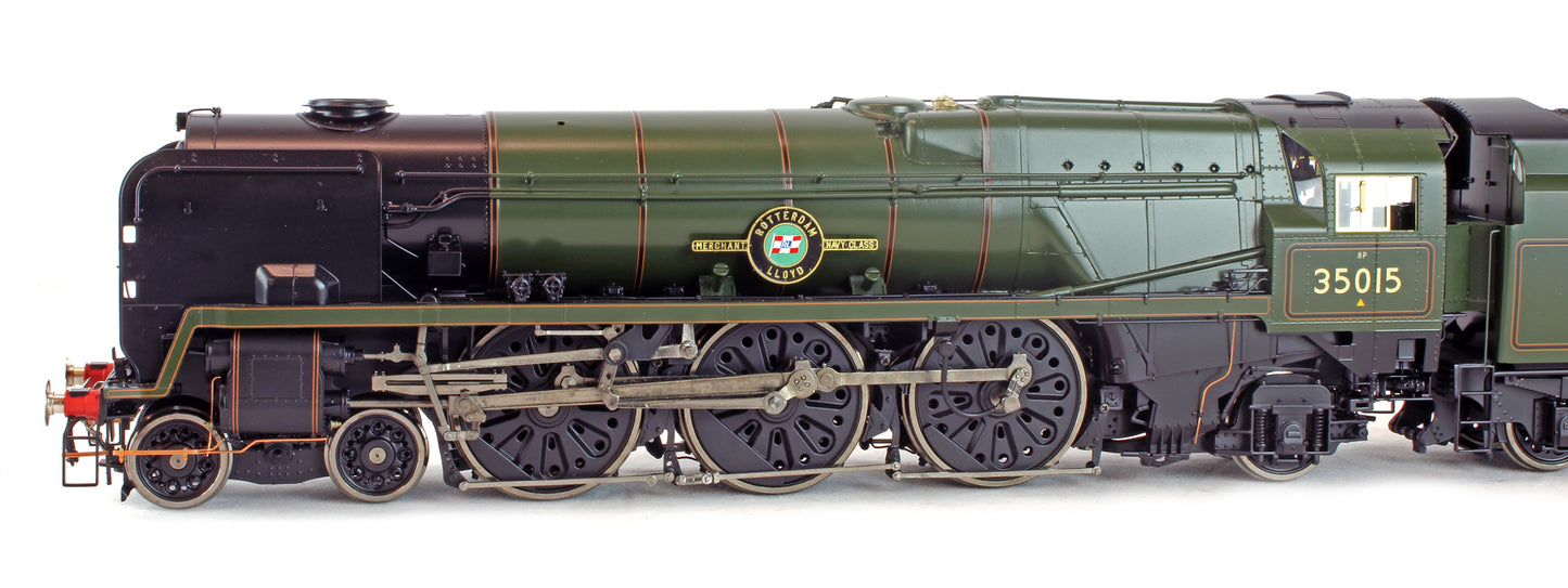 Pre-Owned BR Green Rebuilt 4-6-2 Merchant Navy 35015 'Rotterdam Lloyd' Steam Locomotive - DCC Sound