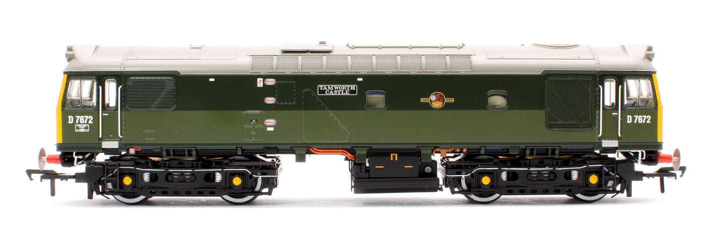 Class 25/3 D7672 'Tamworth Castle' BR Two-Tone Green (Full Yellow Ends) Diesel Locomotive