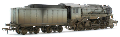 Bespoke Weathered 926003 USATC S160 2-8-0 LNER Wartime Light Grey U.S.A on Tender No.1712 Steam Locomotive - Deluxe Weathered