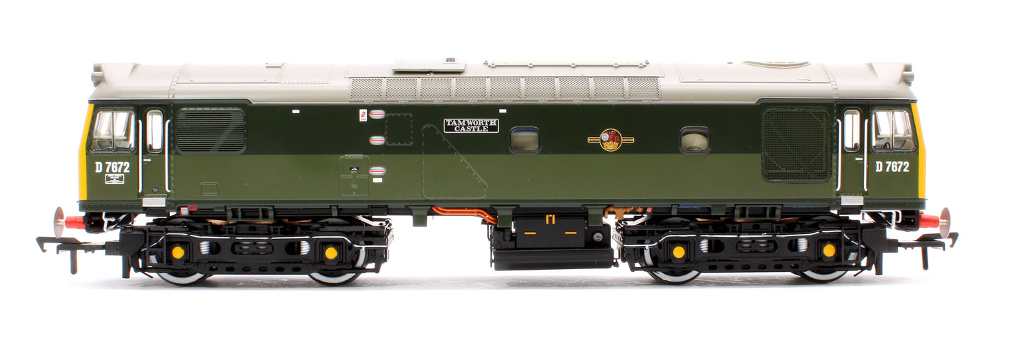 Pre-Owned Class 25/3 D7672 'Tamworth Castle' BR Two-Tone Green (Full Yellow Ends) Diesel Locomotive