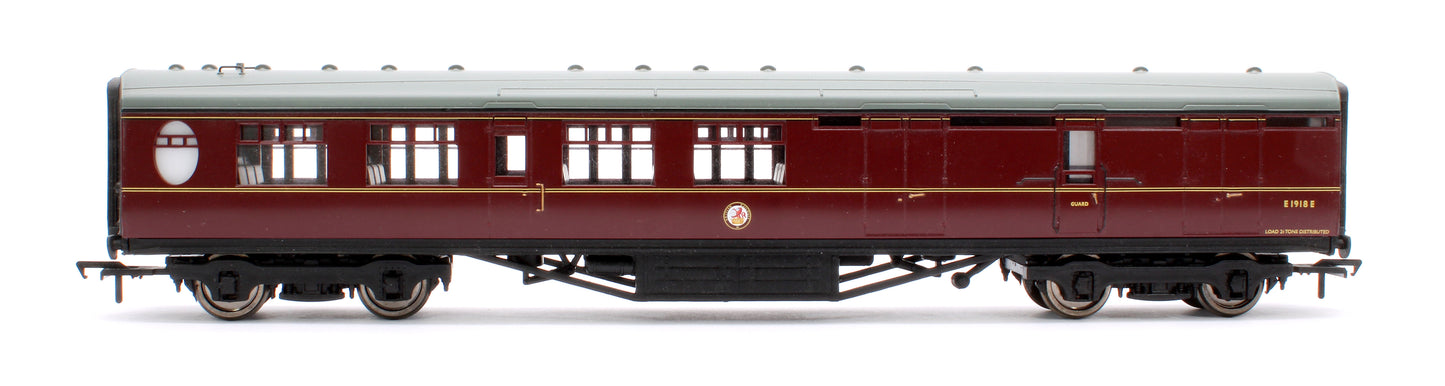 Pre-Owned Thompson BSK Coach Brake Second Corridor BR Maroon No.E1918E