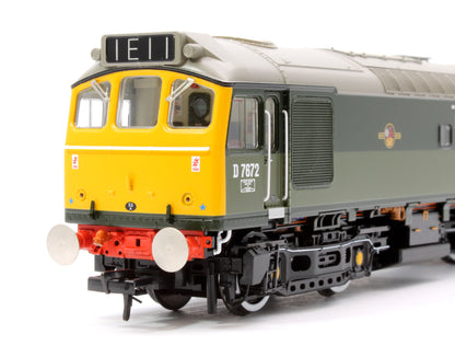 Class 25/3 D7672 'Tamworth Castle' BR Two-Tone Green (Full Yellow Ends) - DCC Sound Deluxe