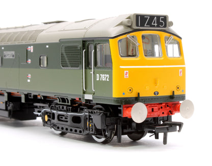 Class 25/3 D7672 'Tamworth Castle' BR Two-Tone Green (Full Yellow Ends) - DCC Sound Deluxe